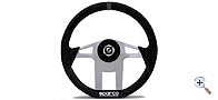 Volante Sparco Hexagon pelle nera