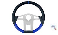 Volante Sparco Hexagon pelle nero blu