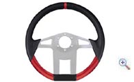 Volante Sparco Hexagon pelle nero rosso