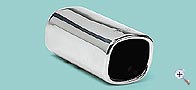 TS-18 stainless 82x69 mm exhaust pipe