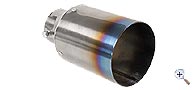 Fire-Tail Inox - 102 mm - Straight cut