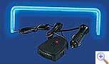 Cornice radio con sensore blu (198x68 mm) aperta su un lato