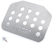Sparco Piuma floor mat pair aluminium 280 x 200 mm