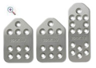 Pedaliera Sparco Piuma - classica silver