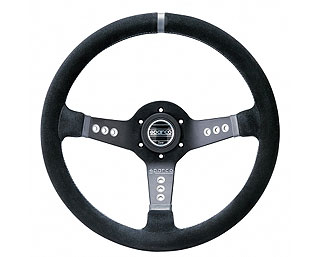 Sparco dished steering wheel L777 smooth leather