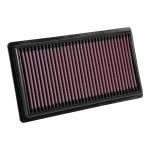 Racing air filter for airbox by K&N