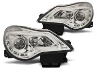 Pair DRL Chrome Projectors headlights