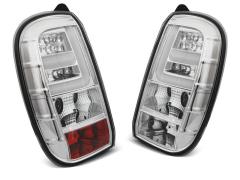Coppia Fanali posteriori LED cromati con barre LED