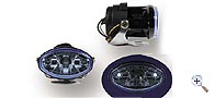 Felix, halogen fog lights with Led parking light 67x85mm