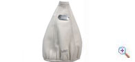 WRC white leather gearshift gaiter