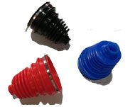 Silicone axle gaiter boots pair