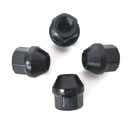Set 4 steel nuts 12x1.25 thread 19mm hex conical
