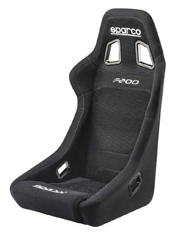 Sparco F200 single frame car seat Black