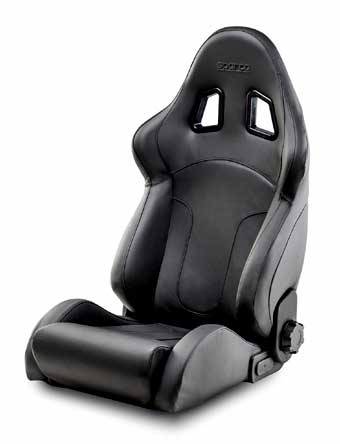 Sparco car seat in real leather R600