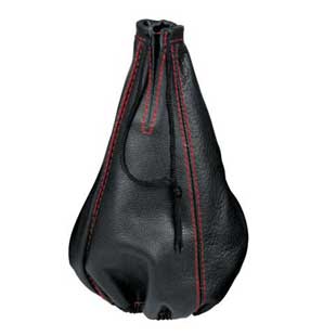 Leather gearshift gaiter