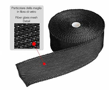 Exhaust insulation wrap 50mm x 15mt graphite black