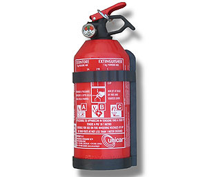 Car extinguisher with pressure gauge, 1 kg