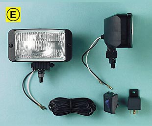 Pair driving projectors clear lens 145x80 mm