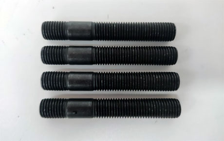 Set 4 wheel studs dual thread 12x1.5 : 12x1.5 L 80mm