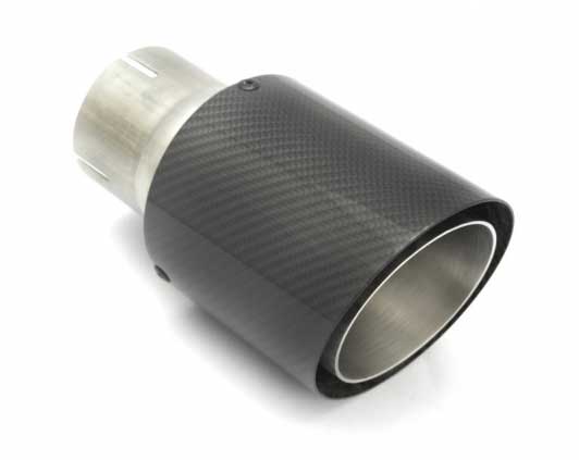 Carbon-Fibre tail pipe 90 mm - slant cut