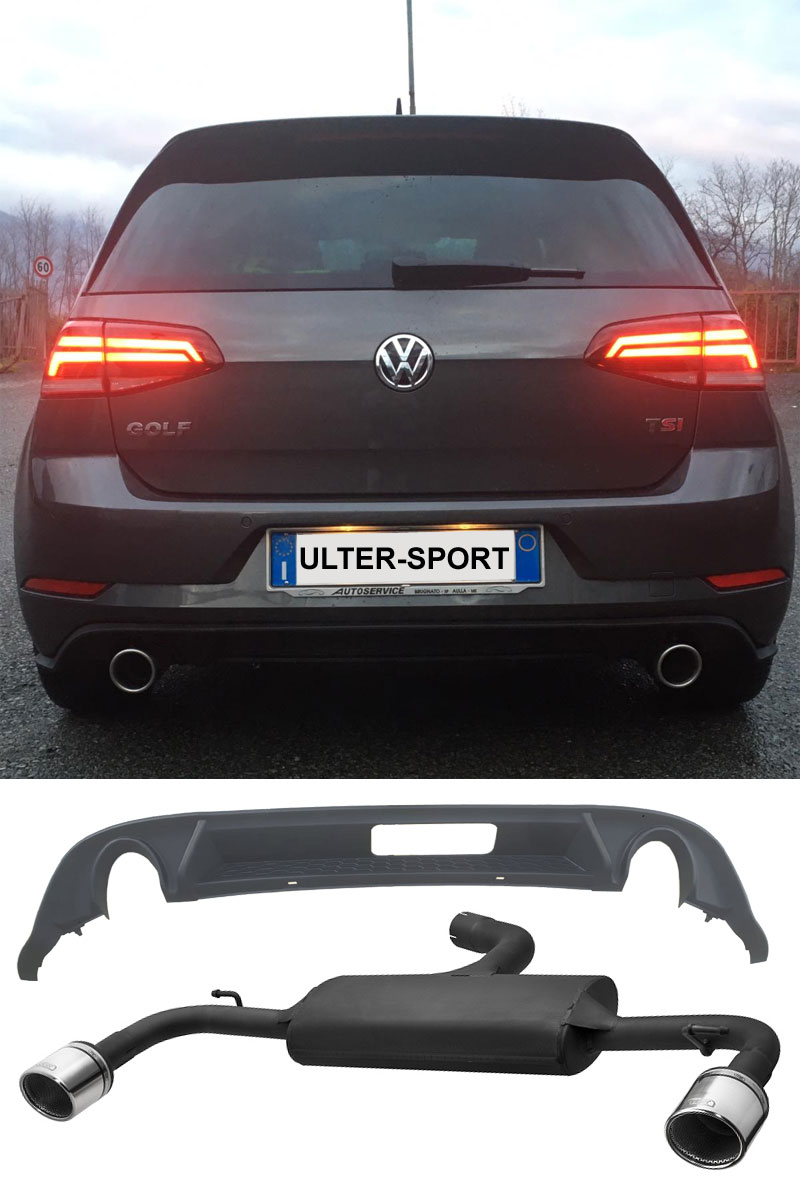Scarico Sportivo Silenziatore per VW Golf 8 Gti/Clubsport 4x100mm