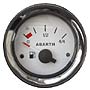 Fuel level gauge 52 mm white w.Alert for Fiat 500 60s-70s