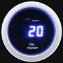 Digital water temperature gauge C°blue LEDs ∅ 52 mm (2 in)