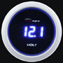 Digital volt gauge with blue LEDs ∅ 52 mm (2 in)