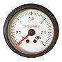 TurboDiesel Boost gauge  0 bar + 3 bar ∅ 52 mm. (2 in)