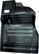 Co-driver large footrest in carbon fiber LHD