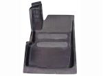 Driver footrest in carbon fiber LHD