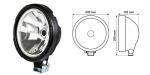 Pair Driving lights 220 mm for bumper
