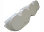 lamp pods for bonnet in fiberglass 4 x 200