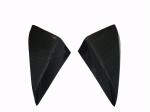 Pair manual door mirrors in carbon