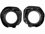 Pair of lamp pods for bumper in carbon fiber for 180mm lamps