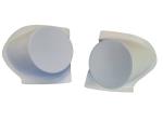 Pair of lamp pods for bumper in fiberglass 200 mm 