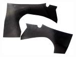 Pair of rear panels in carbon fiber 