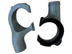 Pair of pivot brake air intakes carbonkevlar