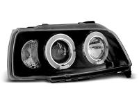 Pair Angel eyes Black headlights
