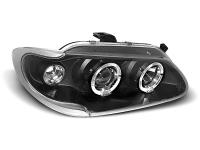 Pair Angel eyes Black headlights