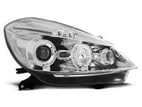 Pair Chrome Angel Eyes headlights