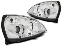 Pair Angel Eyes CCFL Chrome headlights