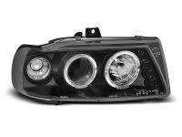 Pair Angel eyes Black headlights