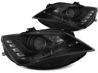 Pair Tru DRL Black headlights