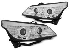 Coppia Angel Eyes CCFL cromati con indicatori LED