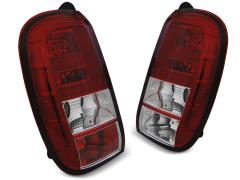 Coppia Fanali posteriori LED bianchi rossi con barra LED
