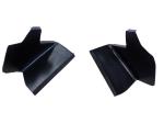 Pair of air scoops for front bumper