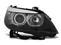 Pair LED Angel Eyes H7/H7 Black headlights